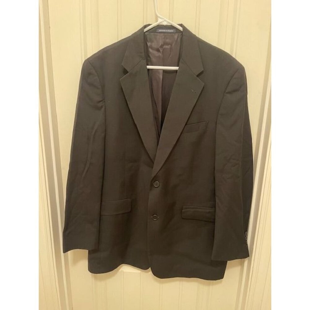 Daniel Cremieux Collection‎ Blazer Men's 42R  Black Pure New Wool Woolmark union